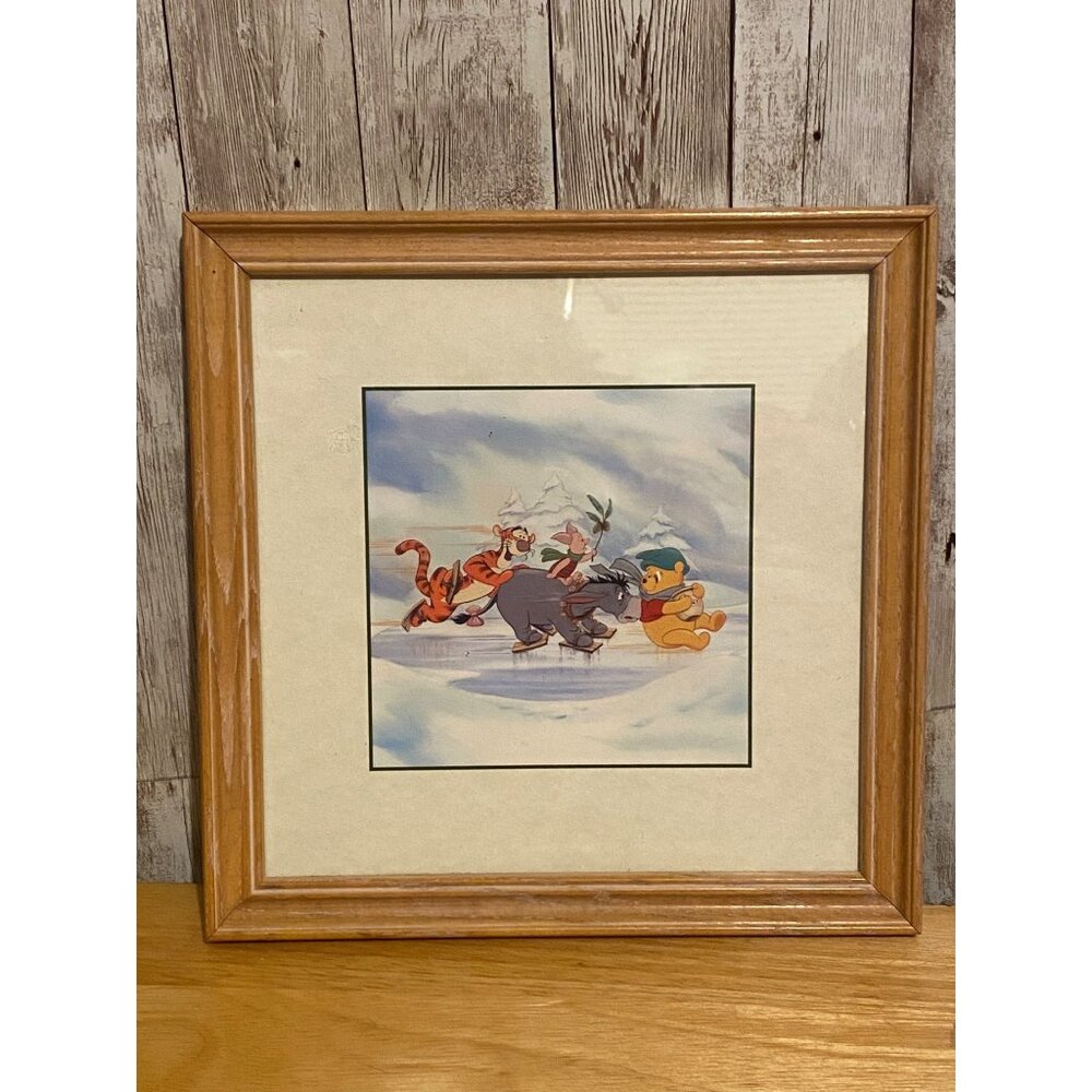 Disney Winnie The Pooh Four Seasons Framed Art Print Tigger Eeyore & Piglet